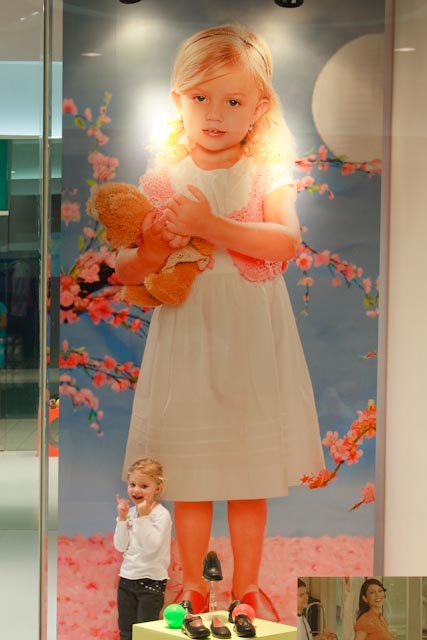 This photo was taken the first day she worked.