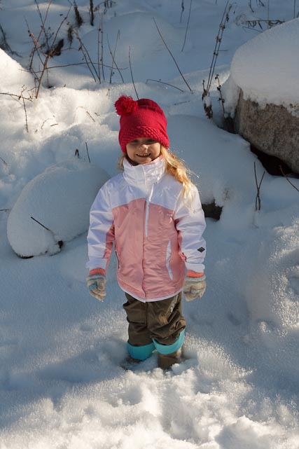 First time playing in the snow!